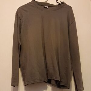 Men's Classic Long Sleeve Shirt in Gray